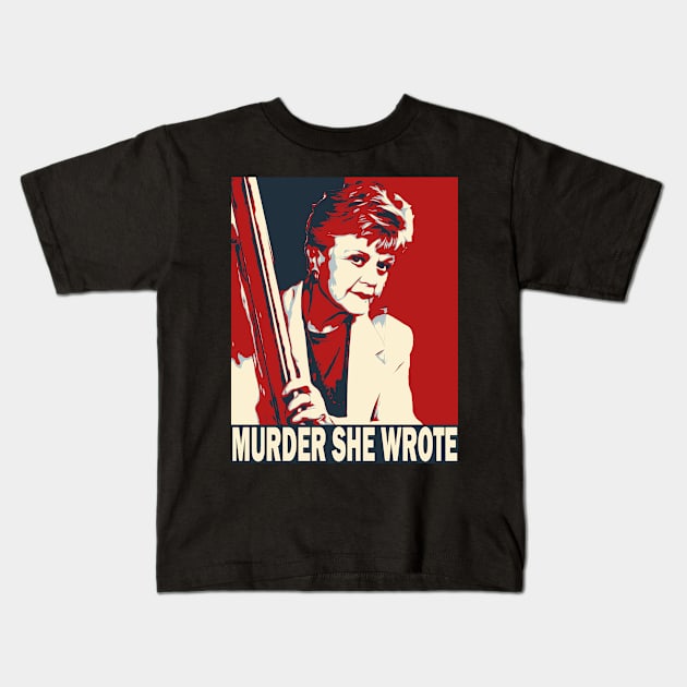 Murder She Wrote Poster Kids T-Shirt by erd's